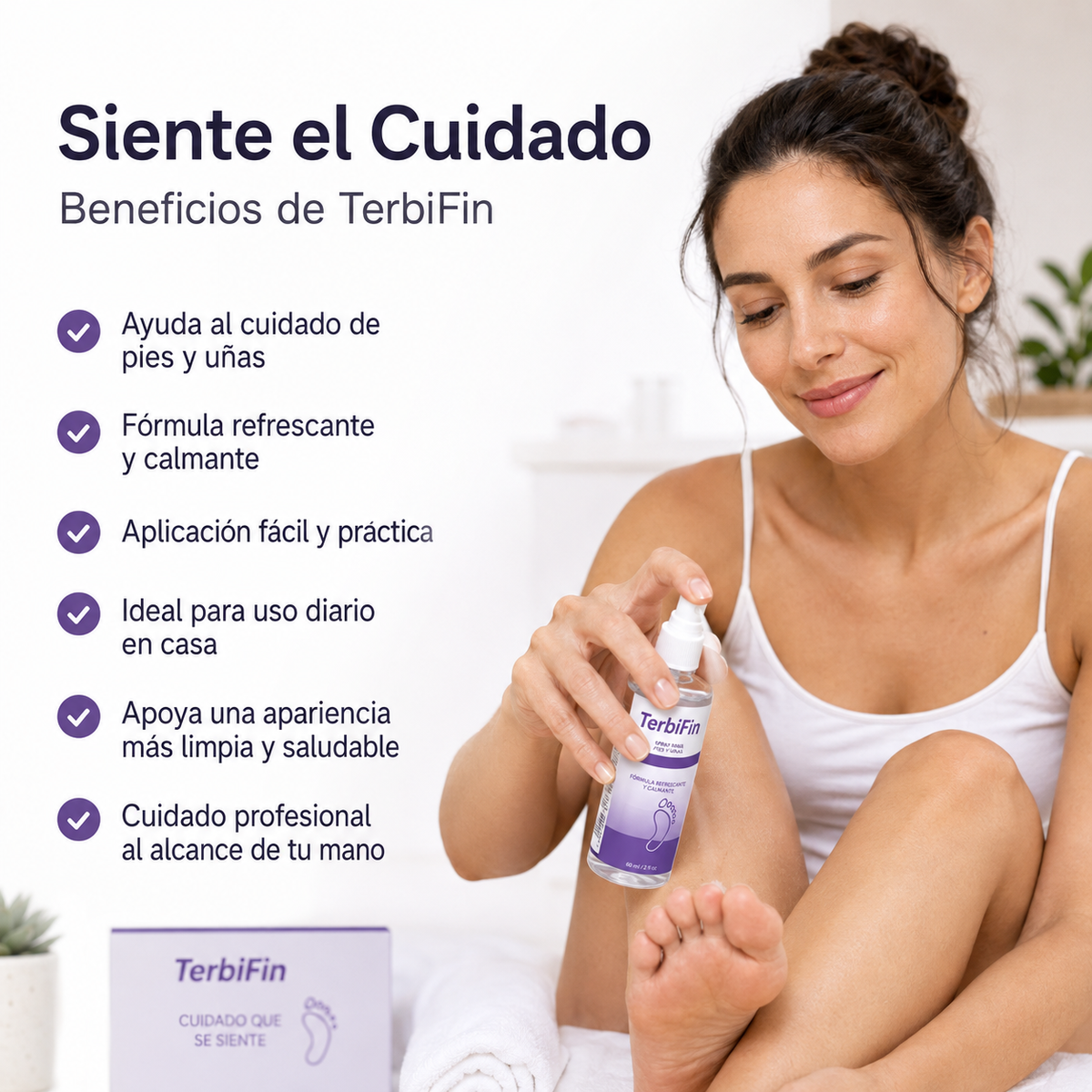 TerbiFin™ Spray Antihongos 900ml - Elimina Hongos en Uñas y Pies
