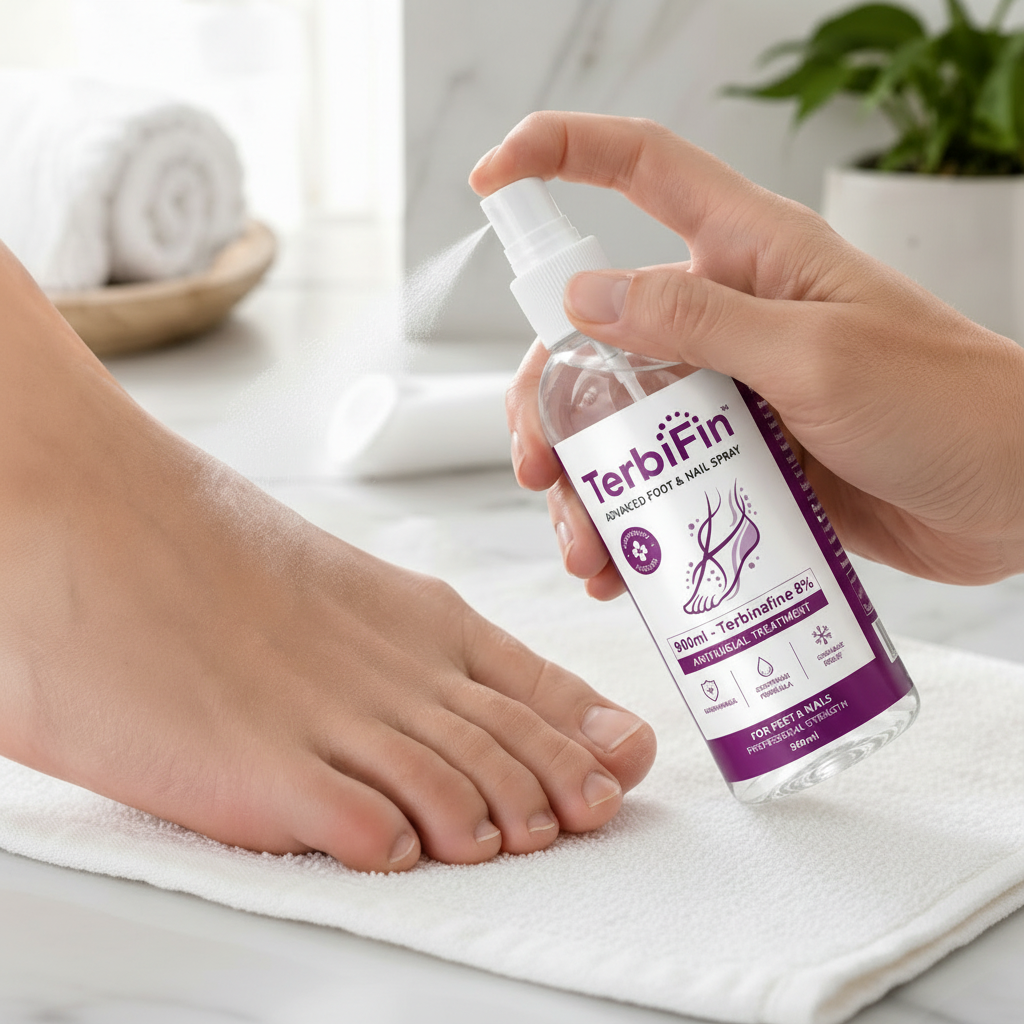 TerbiFin™ Spray Antihongos 900ml - Elimina Hongos en Uñas y Pies