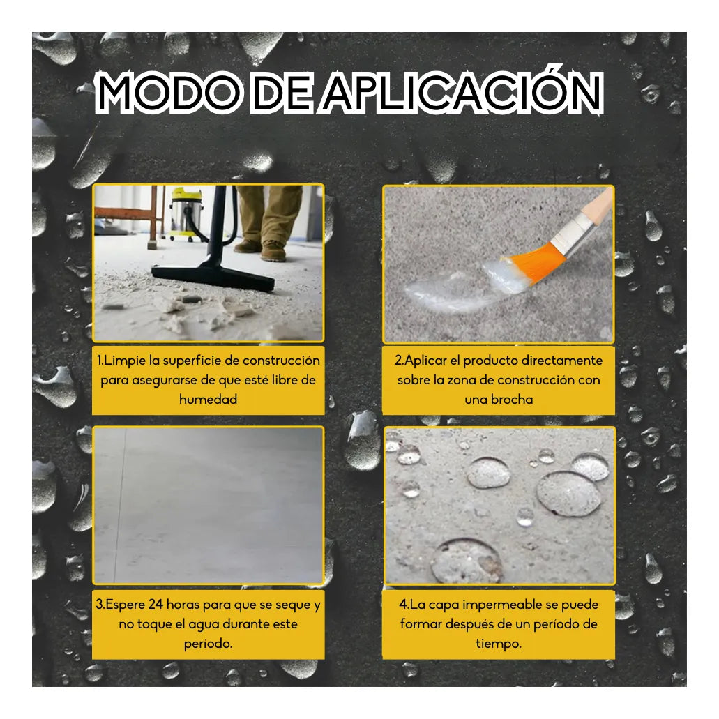 PACK X3 SELLADOR IMPERMEABLE 300g + 3 BROCHAS GRATIS